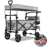 Sekey 150KG Foldable Wagon with Canopy, Children's Handcart, 5050